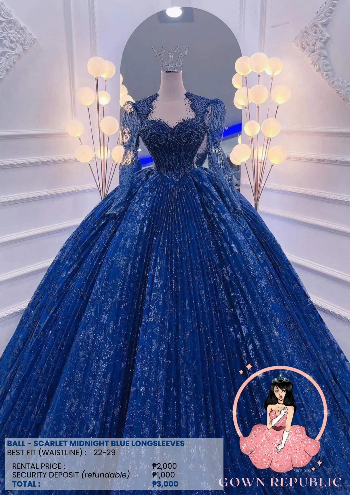 Ball Gowns: Blue 114